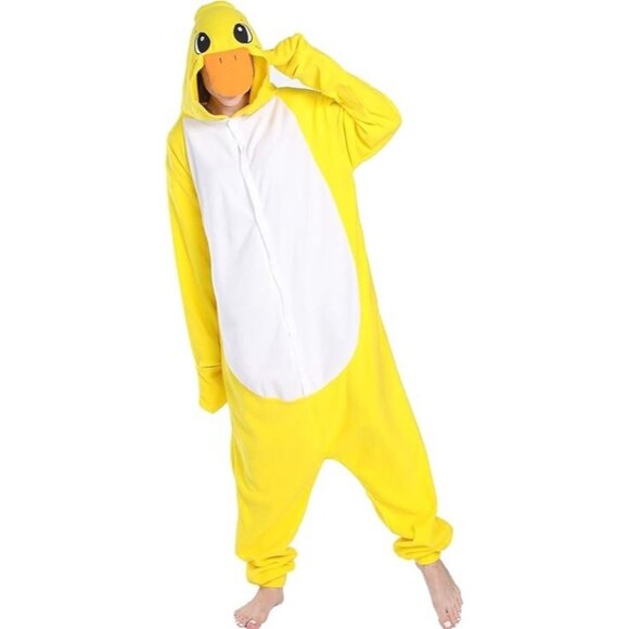 Yellow Duck Onesie Pajamas - Picture 1 of 11